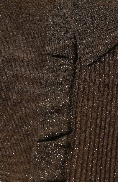 Пуловер из вискозы DRIES VAN NOTEN хаки цвета по цене 45200 руб., арт. 201-11219-9700, фото 5 Пуловер из вискозы DRIES VAN NOTEN, арт. 201-11219-9700, фото 5