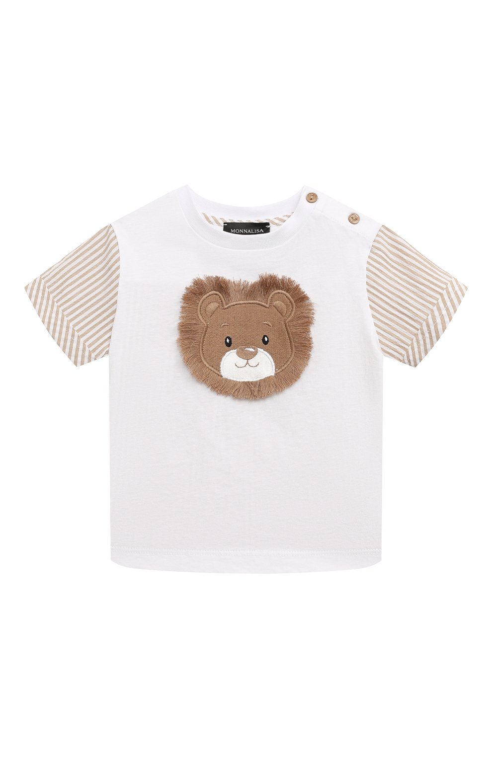 Хлопковая футболка MONNALISA, арт. 28C605, фото 1