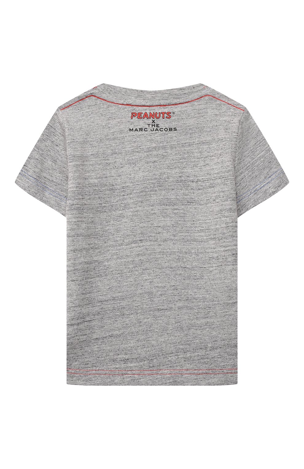 Хлопковая футболка MARC JACOBS (THE) серого цвета по цене 6510 руб., арт. W25537, фото 2 Хлопковая футболка MARC JACOBS (THE), арт. W25537, фото 2