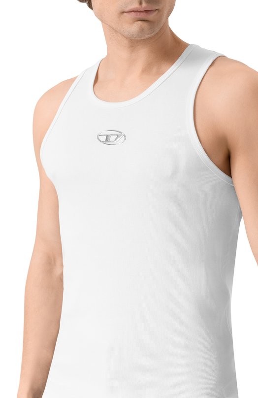 Хлопковая майка Diesel A21742/0JMBA Белый  A21742/0JMBA Фото 5