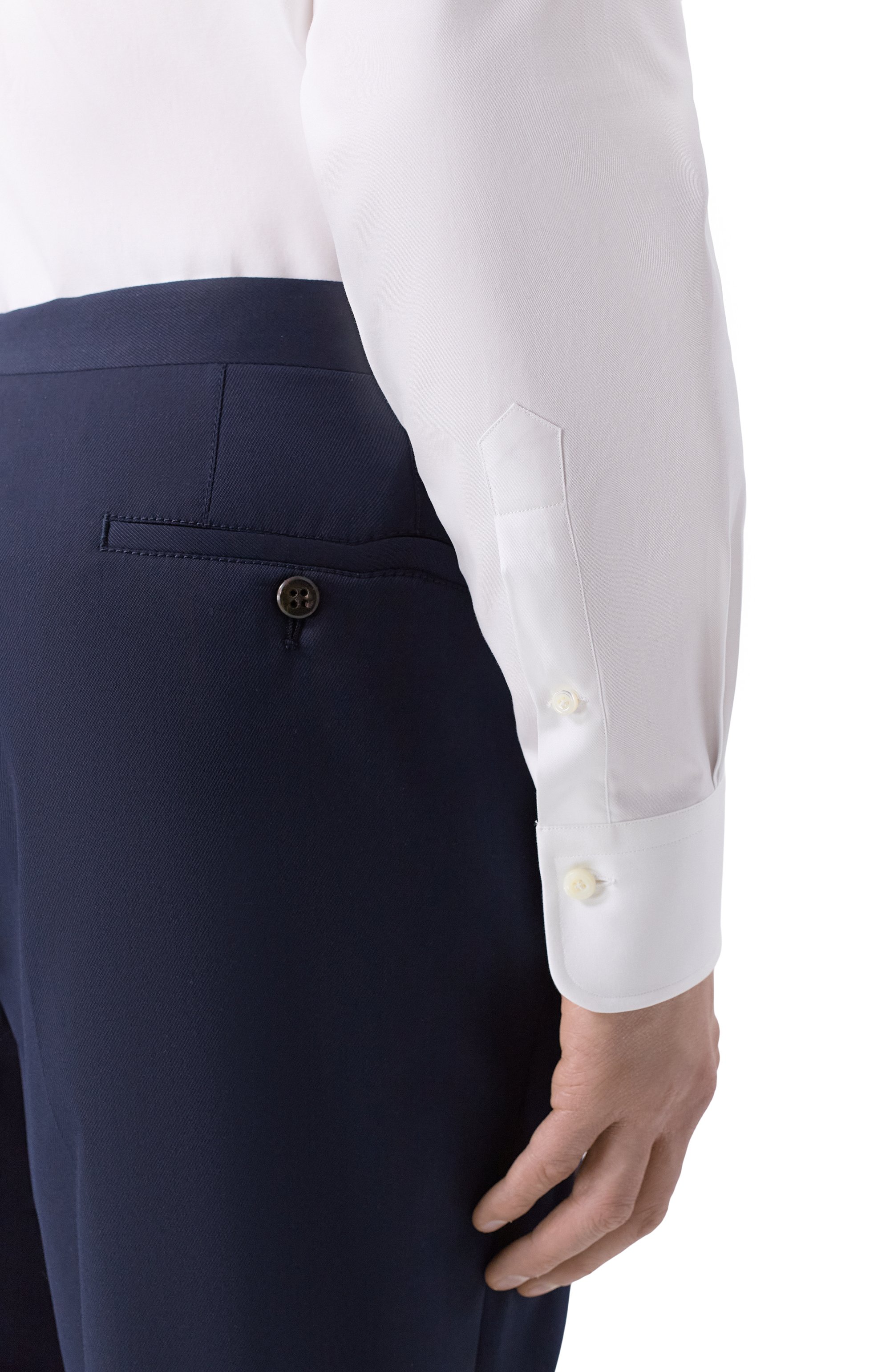 Хлопковая сорочка ALESSANDRO GHERARDI белого цвета по цене 35250 руб., арт. BR1-3G-7T/M043, фото 5 Хлопковая сорочка ALESSANDRO GHERARDI, арт. BR1-3G-7T/M043, фото 5