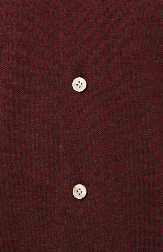 Хлопковая рубашка Kiton UCIH07464 Бордовый  UCIH07464 Фото 5