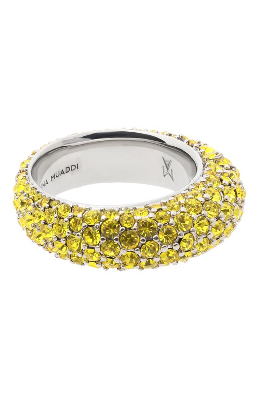 Кольцо Cameron Amina Muaddi CAMER0N RING Жёлтый CAMER0N RING