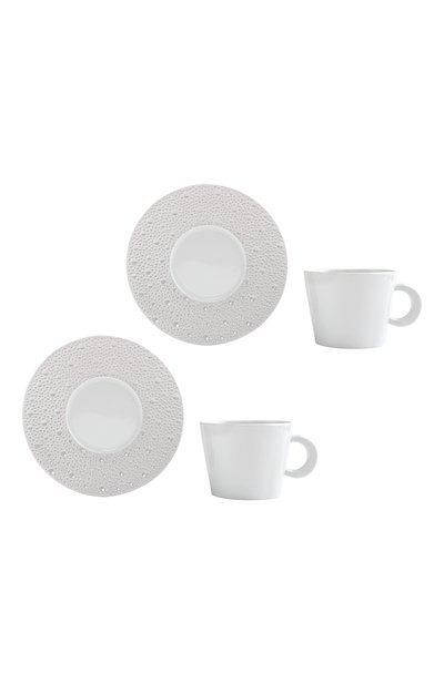 Набор ecume perle из двух чайных чашек с блюдцами BERNARDAUD, арт. 1975/22665