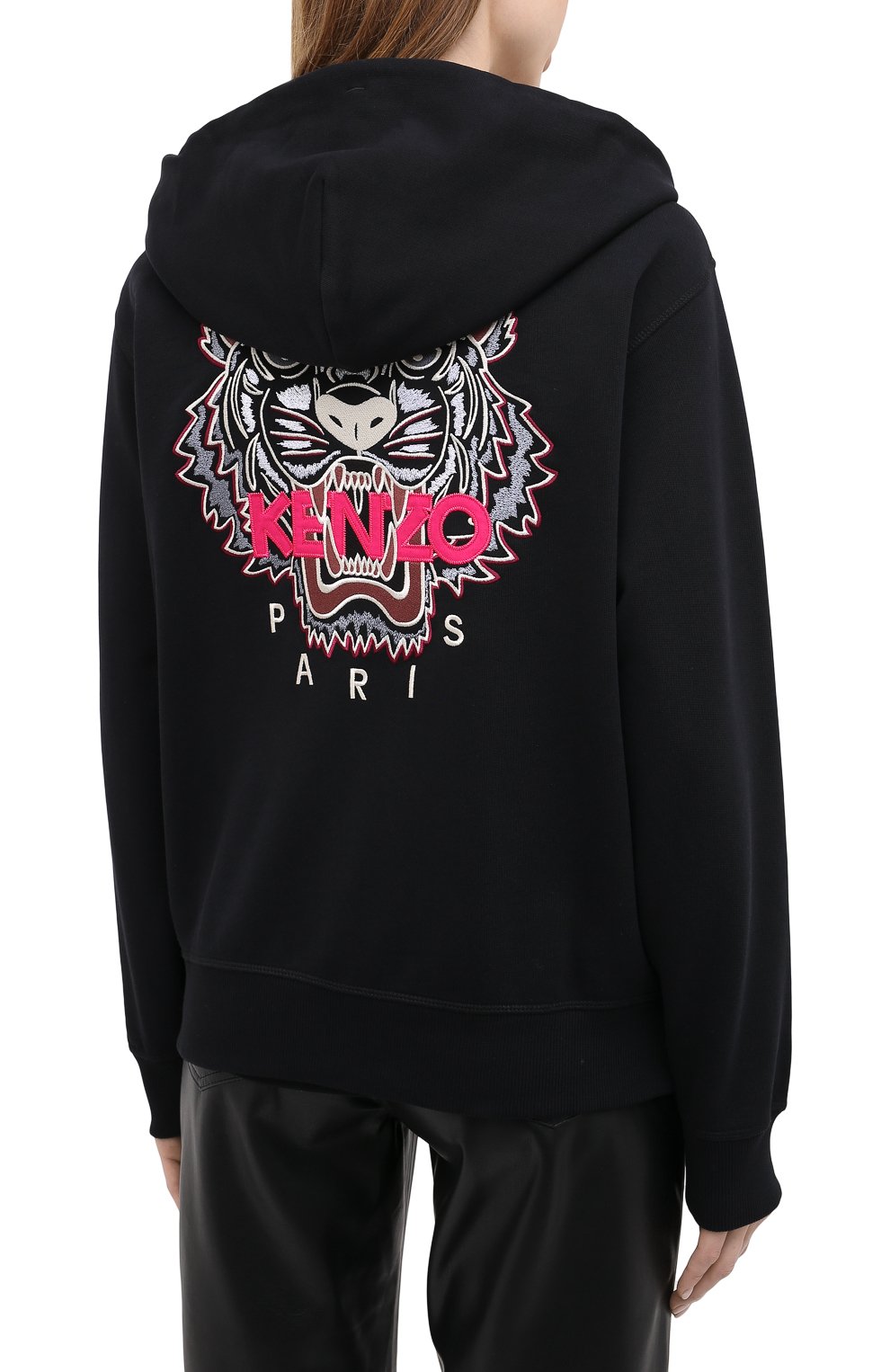 Хлопковая толстовка KENZO черного цвета по цене 35350 руб., арт. FA62BL8014XA, фото 4 Хлопковая толстовка KENZO, арт. FA62BL8014XA, фото 4