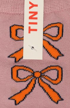 Детские носки TINYCOTTONS светло-розового цвета, арт. AW24-435 | Фото 2 (Материал: Текстиль, Хлопок, Синтетический материал; Нос: Не проставлено; Кросс-КТ: Носки)
