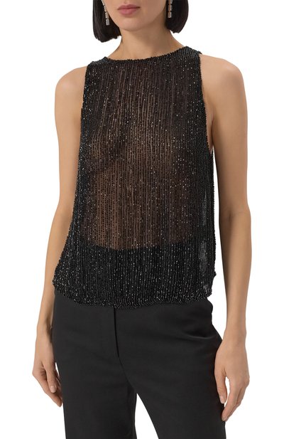 Топ с отделкой бисером LOUVE, арт. 25-03-02-02-26-20-01, фото 3