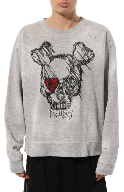 Свитшот из хлопка и кашемира DSQUARED2, арт. S71GU0611/S25061, фото 3
