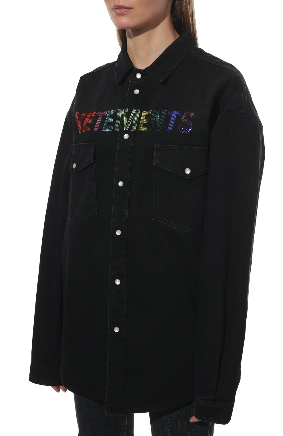 Джинсовая рубашка VETEMENTS, арт. UE52SH940B 2801/W, фото 3