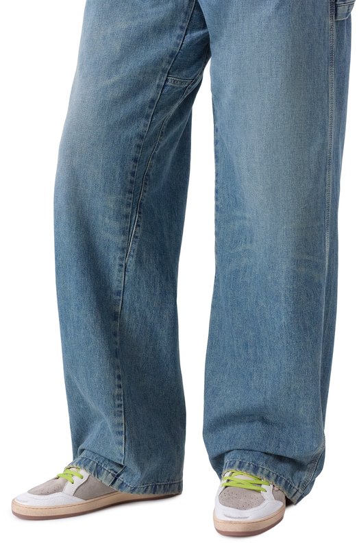 Комбинированные кеды Ball Star Golden Goose Deluxe Brand GMF00117.F007351 Серый  GMF00117.F007351 Фото 3