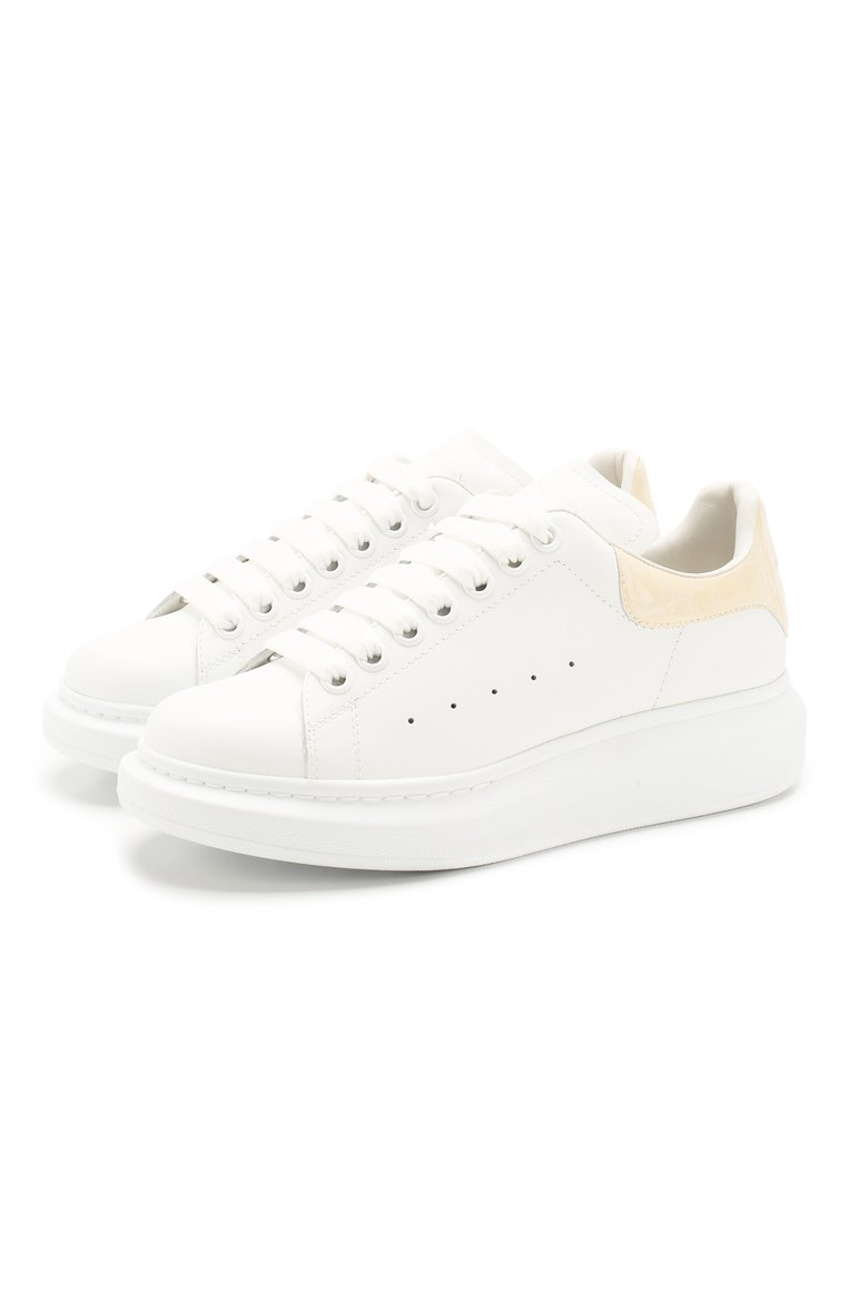 Кожаные кеды ALEXANDER MCQUEEN, арт. 553770/WHXMY, фото 1