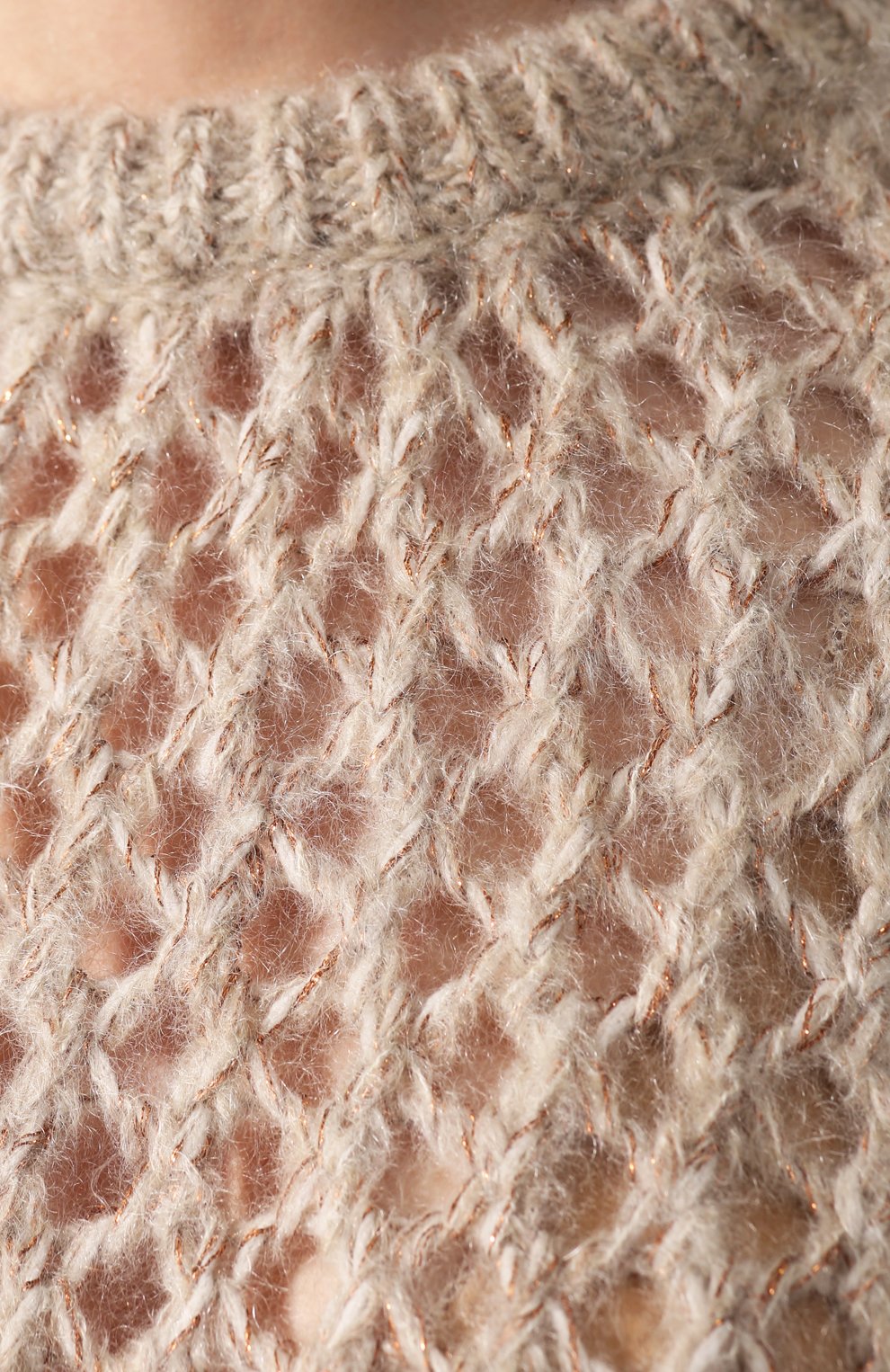 Свитер BRUNELLO CUCINELLI бежевого цвета по цене 113000 руб., арт. M9F386200, фото 5 Свитер BRUNELLO CUCINELLI, арт. M9F386200, фото 5