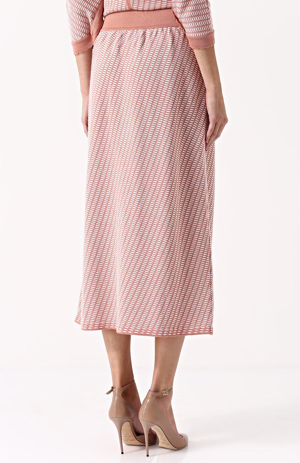 Юбка-миди из смеси хлопка и шерсти с широким поясом MOLLI, арт. M1W172003, фото 4