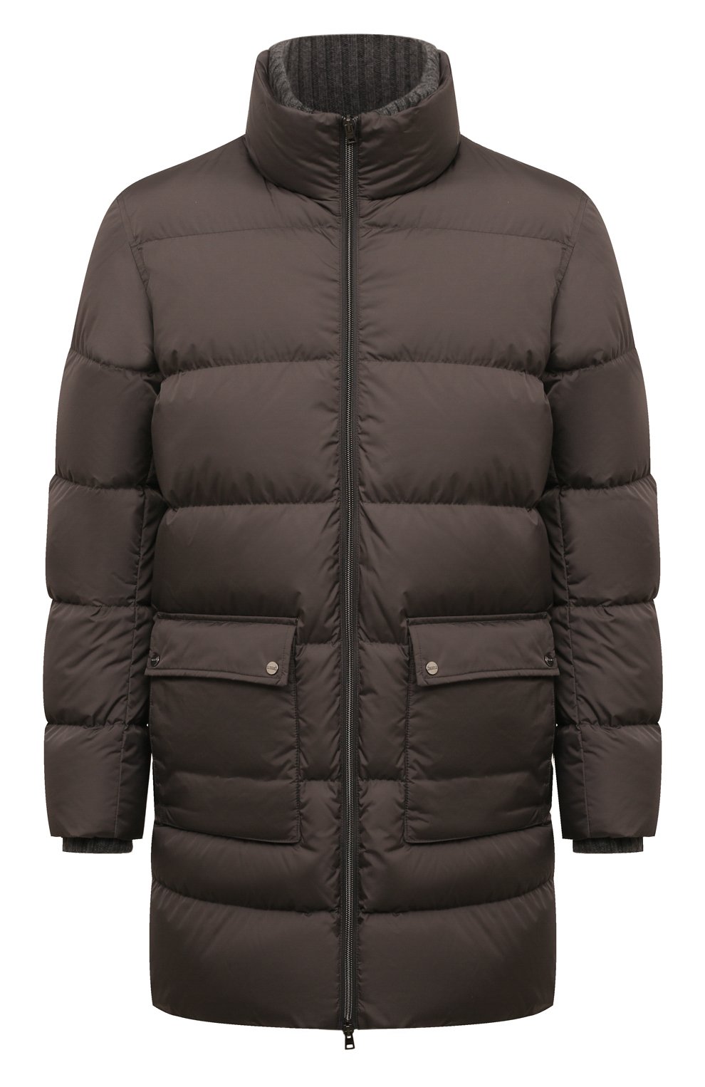 Пуховик HERNO коричневого цвета по цене 87550 руб., арт. PI001149U/12004Z, фото 1 Пуховик HERNO, арт. PI001149U/12004Z, фото 1