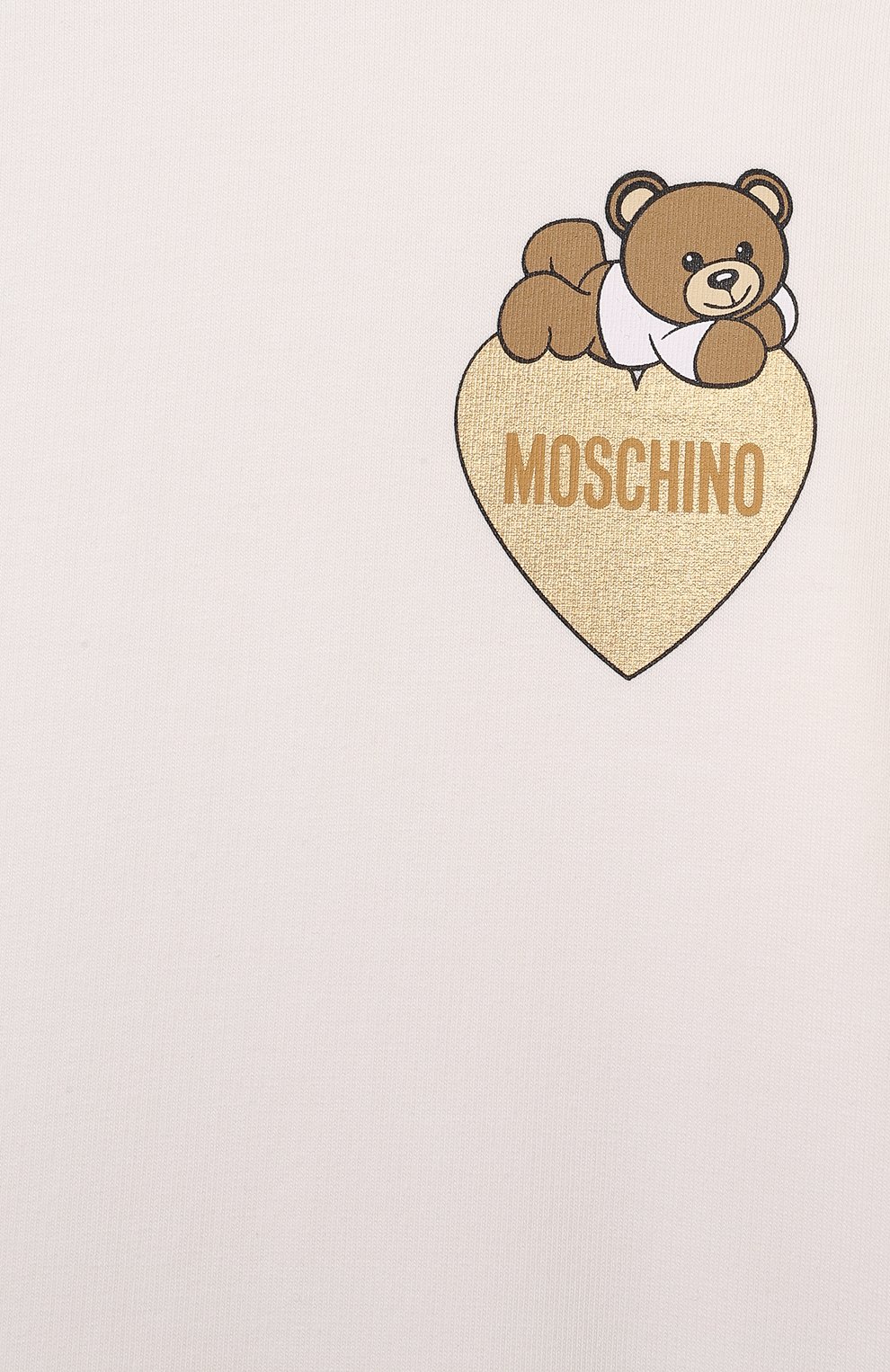 Хлопковый свитшот MOSCHINO молочного цвета по цене 8710 руб., арт. HHF02M/LDA16/4-8, фото 3 Хлопковый свитшот MOSCHINO, арт. HHF02M/LDA16/4-8, фото 3