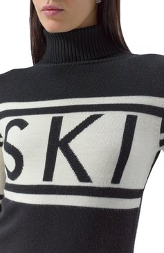 Женская шерстяная водолазка PERFECT MOMENT черного цвета, арт. W3000075/SCHILD SWEATER | Фото 5 (Материал внешний: Шерсть; Материал сплава: Проставлено; Рукава: Длинные; Драгоценные камни: Проставлено; Длина (для топов): Стандартные; Женское Кросс-КТ: Водолазка-одежда; Стили: Кэжуэл)