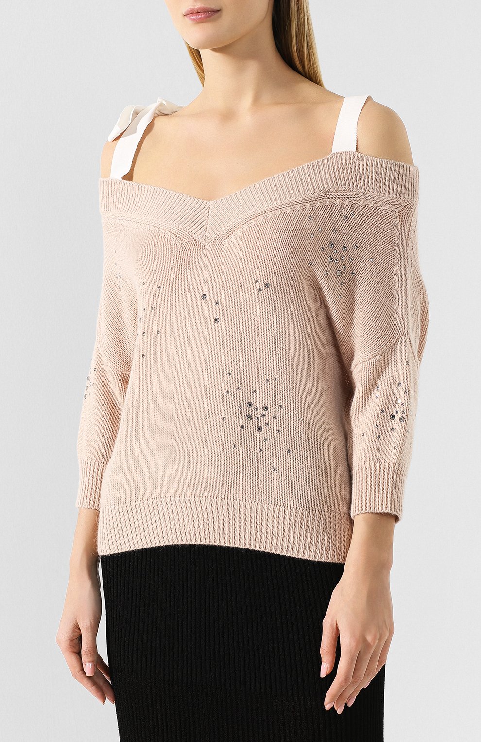 Пуловер из смеси шерсти и вискозы REDVALENTINO, арт. RR3KCA69/BSV, фото 3