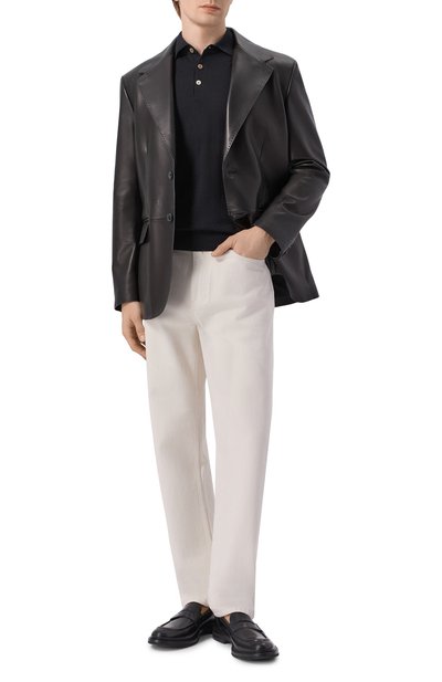 Кожаный пиджак MVST, арт. M25.1PM.J004/BIG SIZE/CREAM NAPA, фото 2