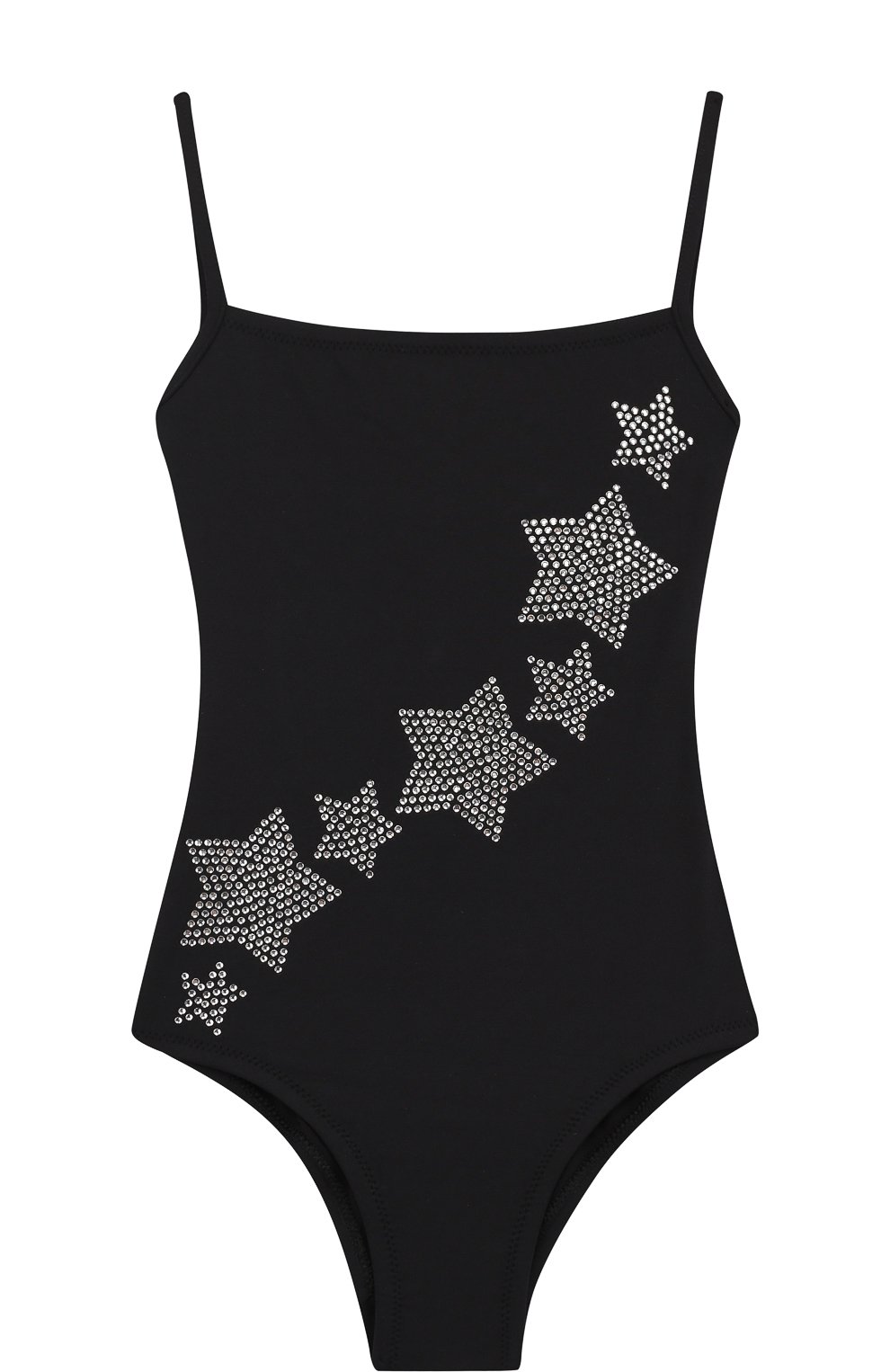 Слитный купальник со стразами NATAYAKIM черного цвета по цене 16000 руб., арт. NY-091/18K, фото 1 Слитный купальник со стразами NATAYAKIM, арт. NY-091/18K, фото 1