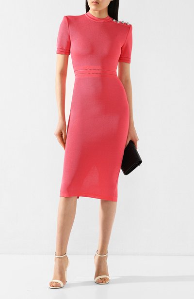 Платье из вискозы BALMAIN, арт. TF06581/K107, фото 2