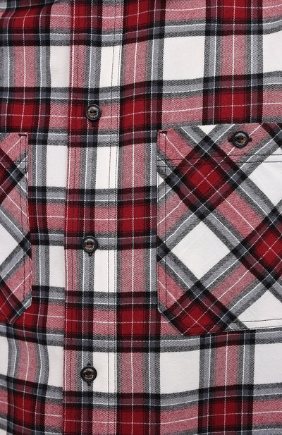 Хлопковая рубашка OFF-WHITE красного цвета по цене 59850 руб., арт. 0MGA133R21FAB002, фото 5 Хлопковая рубашка OFF-WHITE, арт. 0MGA133R21FAB002, фото 5