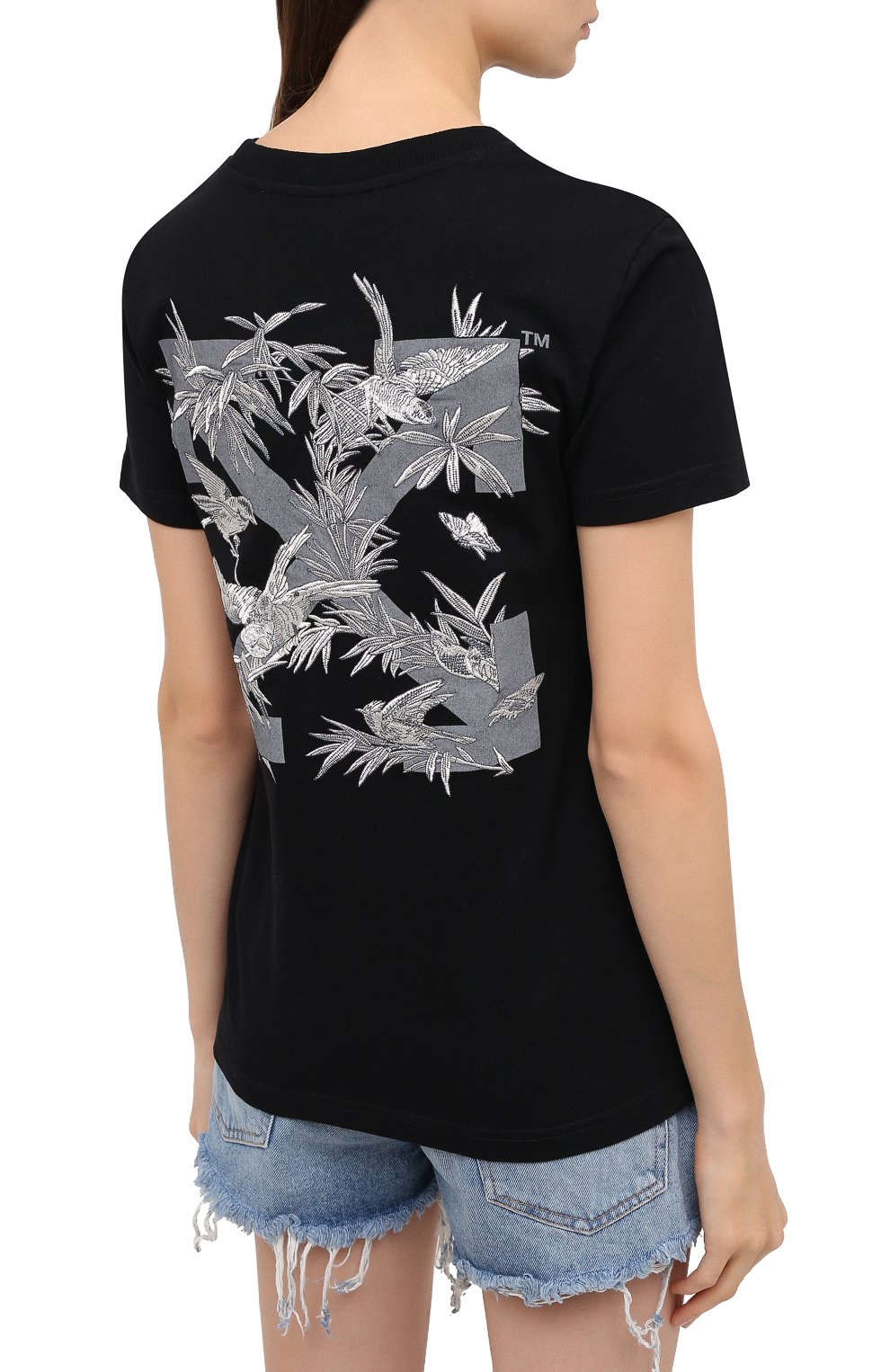 Хлопковая футболка OFF-WHITE, арт. 0WAA049F20JER0061009, фото 4
