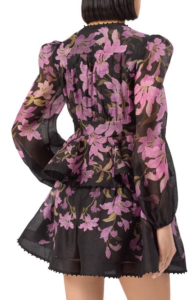 Блузка изо льна и шелка ZIMMERMANN, арт. 3877TS252, фото 4