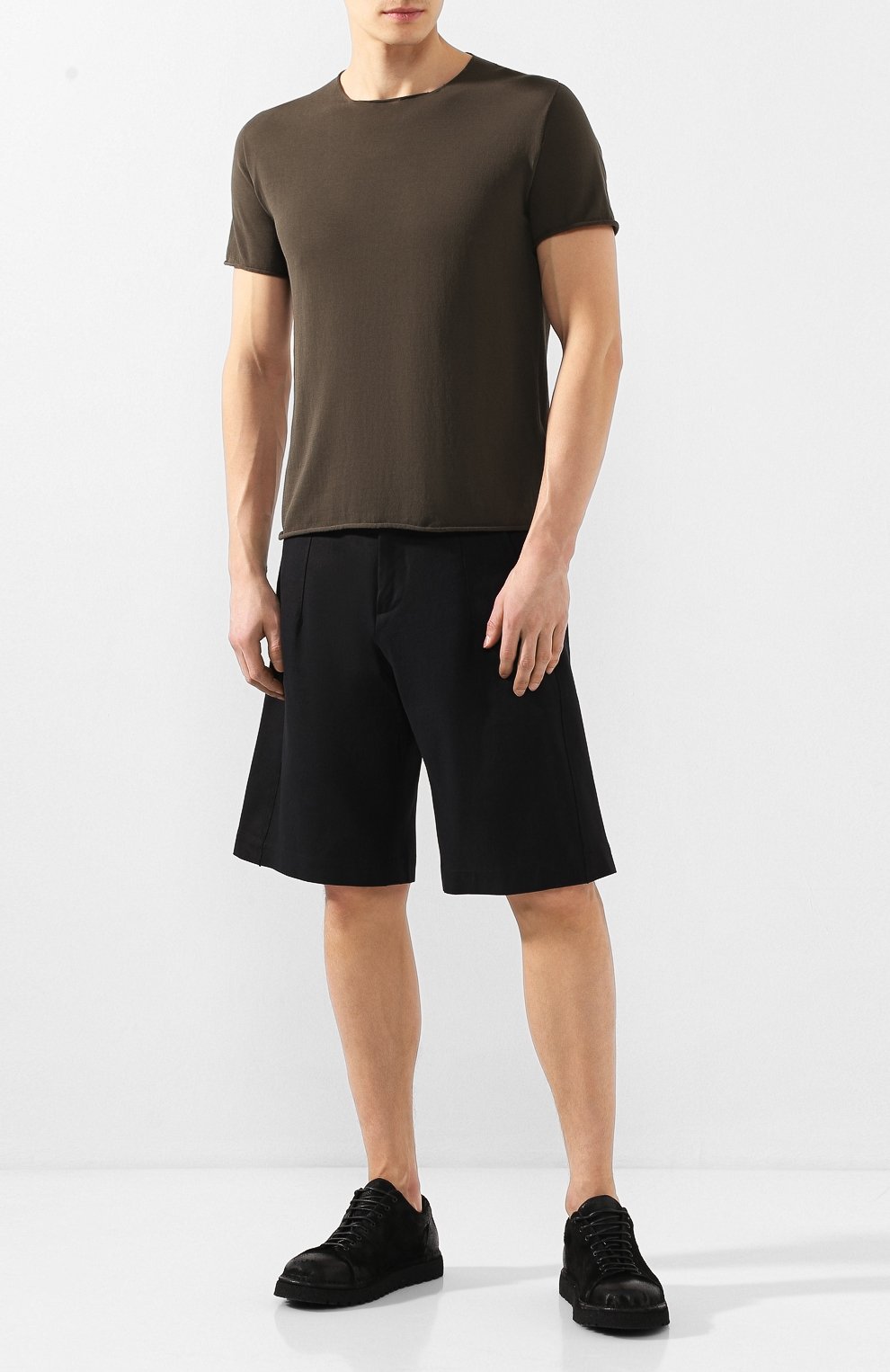 Шорты из смеси льна и хлопка ISABEL BENENATO, арт. UW25S20, фото 2