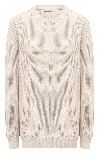 Женский хлопковый свитер BRUNELLO CUCINELLI, арт. MDV726010