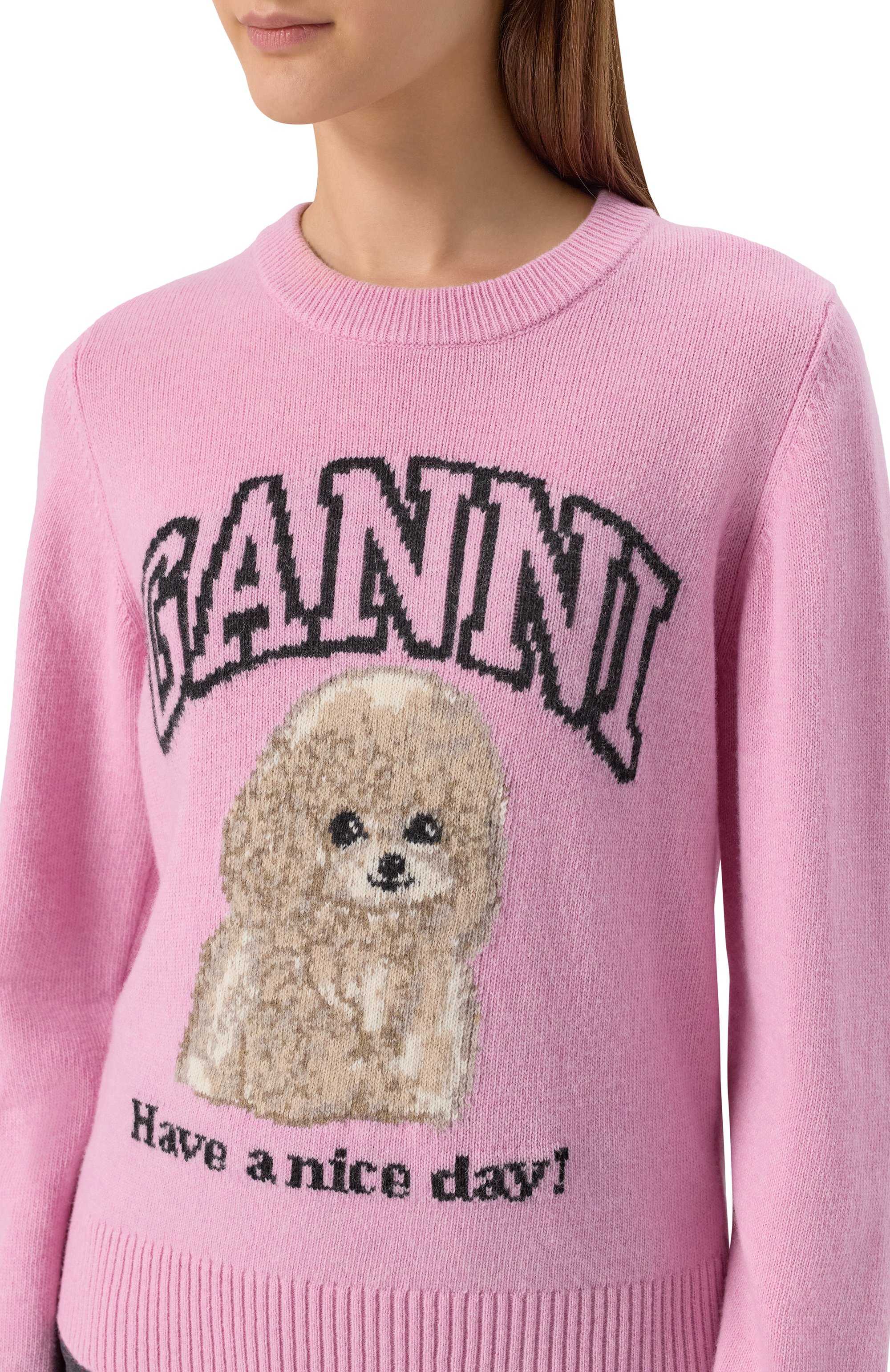 Шерстяной свитер GANNI, арт. K2499, фото 5