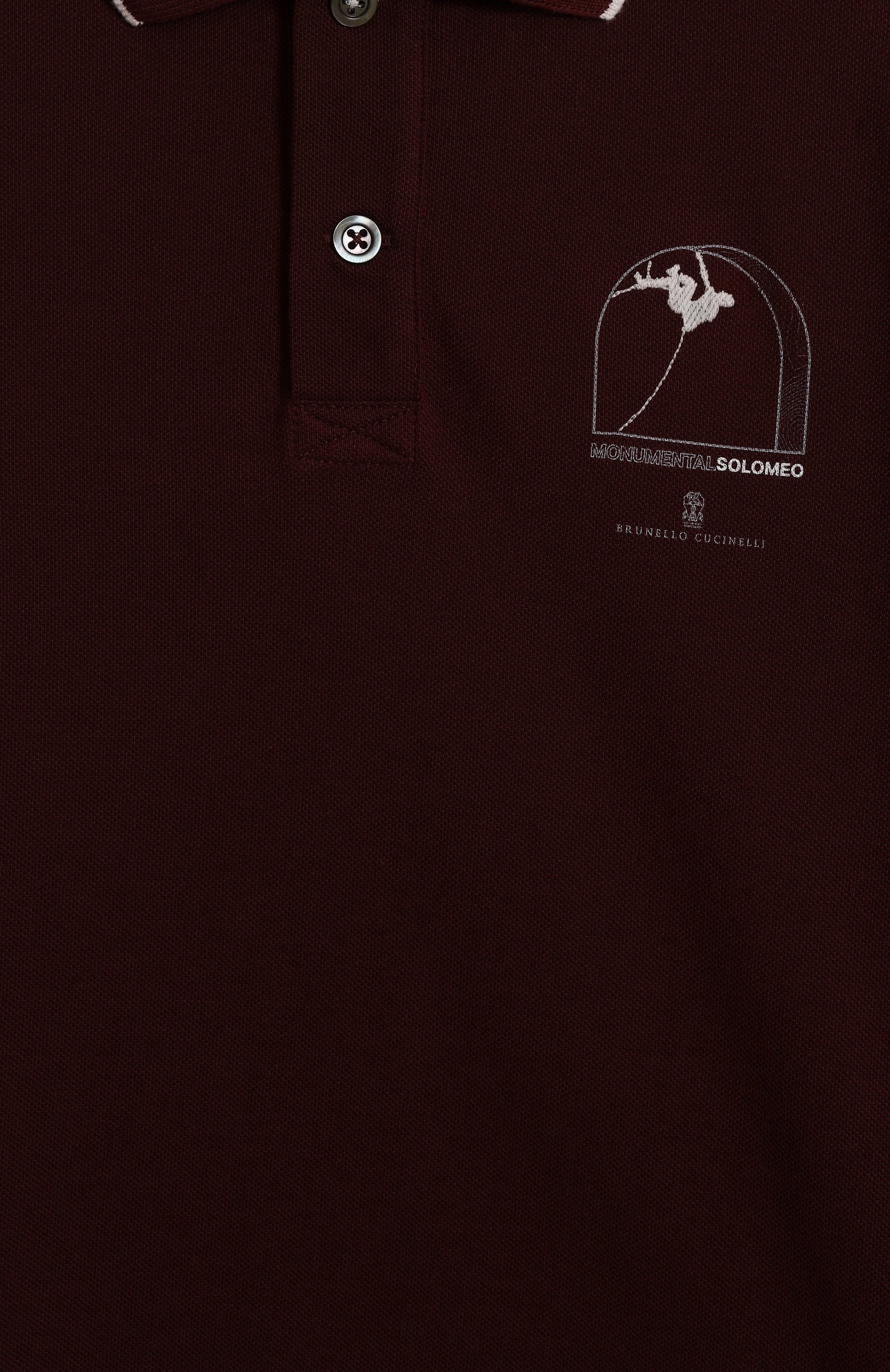 Хлопковое поло BRUNELLO CUCINELLI, арт. BE854T327B, фото 3