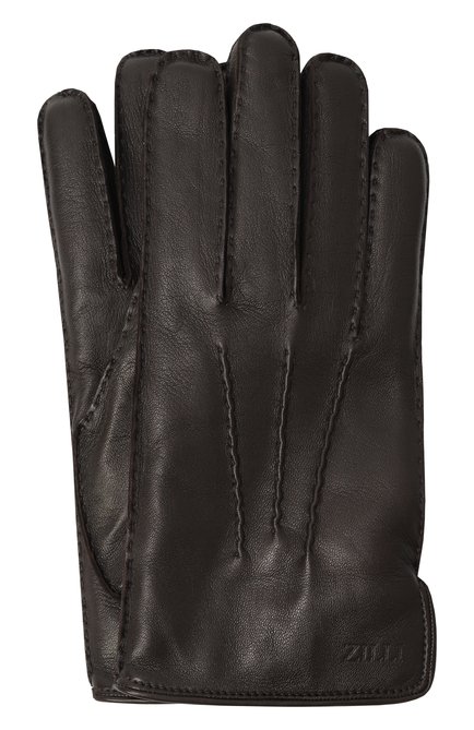 Мужские кожаные перчатки ZILLI, арт. GL007AM1980VZL000