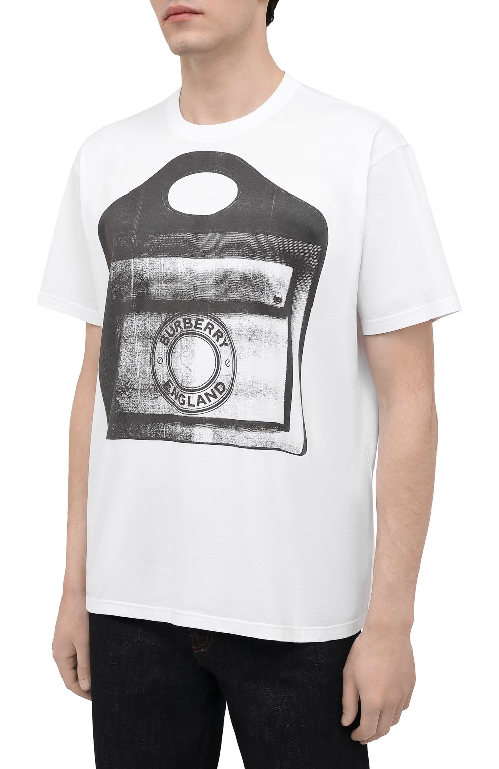 Хлопковая футболка BURBERRY, арт. 4567622, фото 3