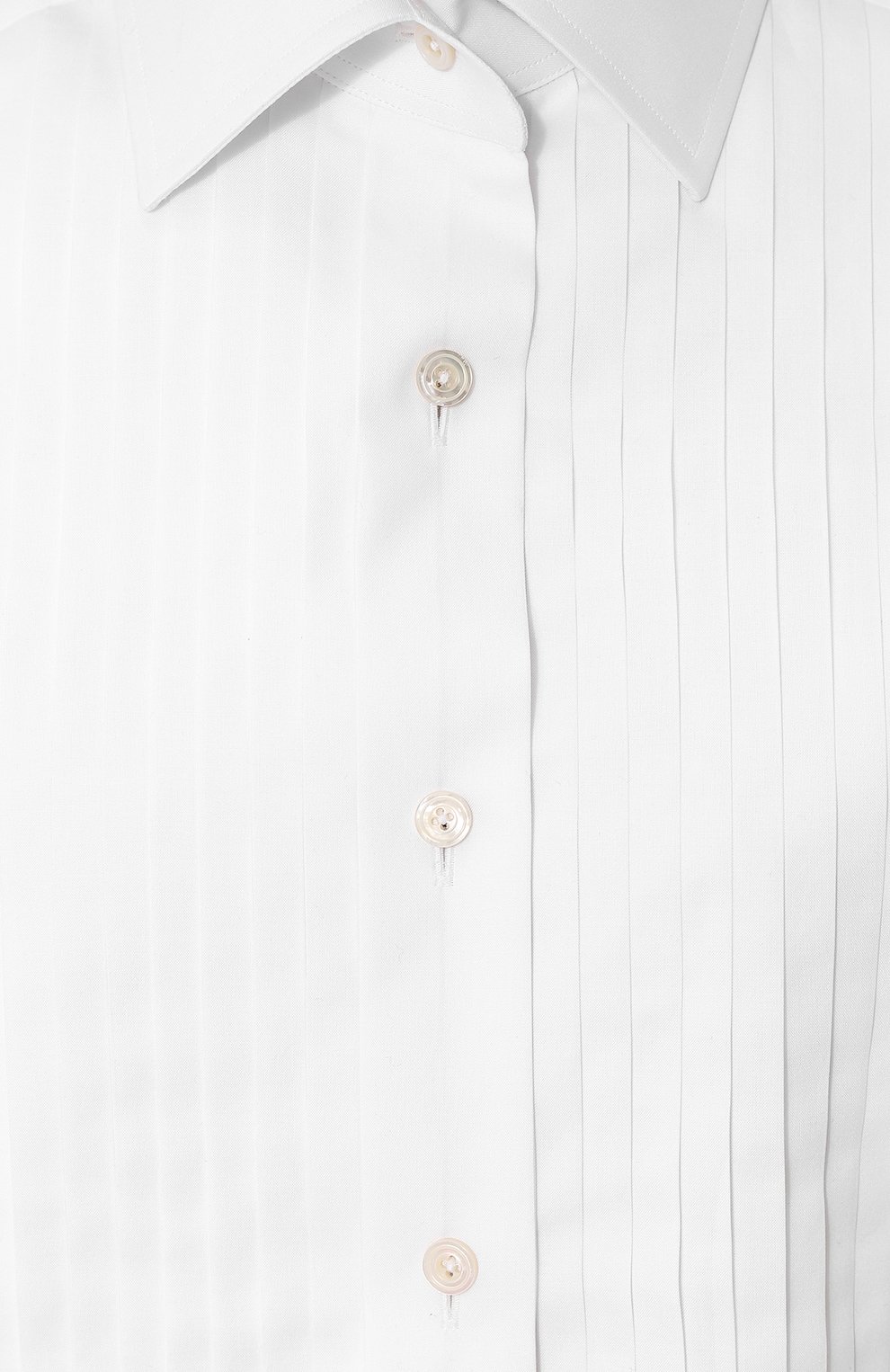 Приталенная хлопковая блуза с планкой TOM FORD, арт. CA3101-FAX341, фото 5