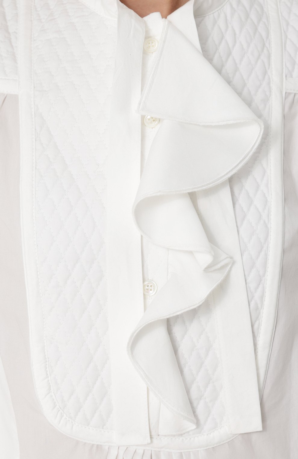 Хлопковое платье свободного кроя с оборками MONCLER, арт. C1-093-68100-00-549CG, фото 5