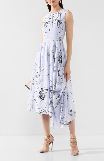 Шелковое платье ALEXANDER MCQUEEN, арт. 621675/QDAAP, фото 2