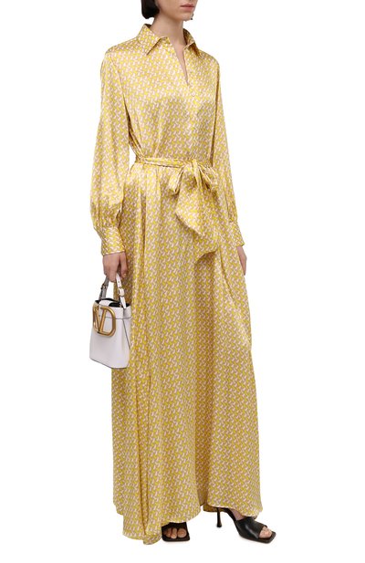 Атласное платье KITON, арт. D51327K0979A, фото 2