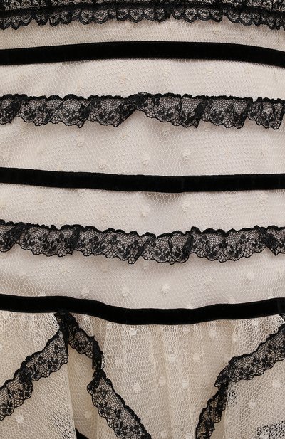 Платье REDVALENTINO черно-белого цвета по цене 69950 руб., арт. WR3VA19B/631, фото 5 Платье REDVALENTINO, арт. WR3VA19B/631, фото 5