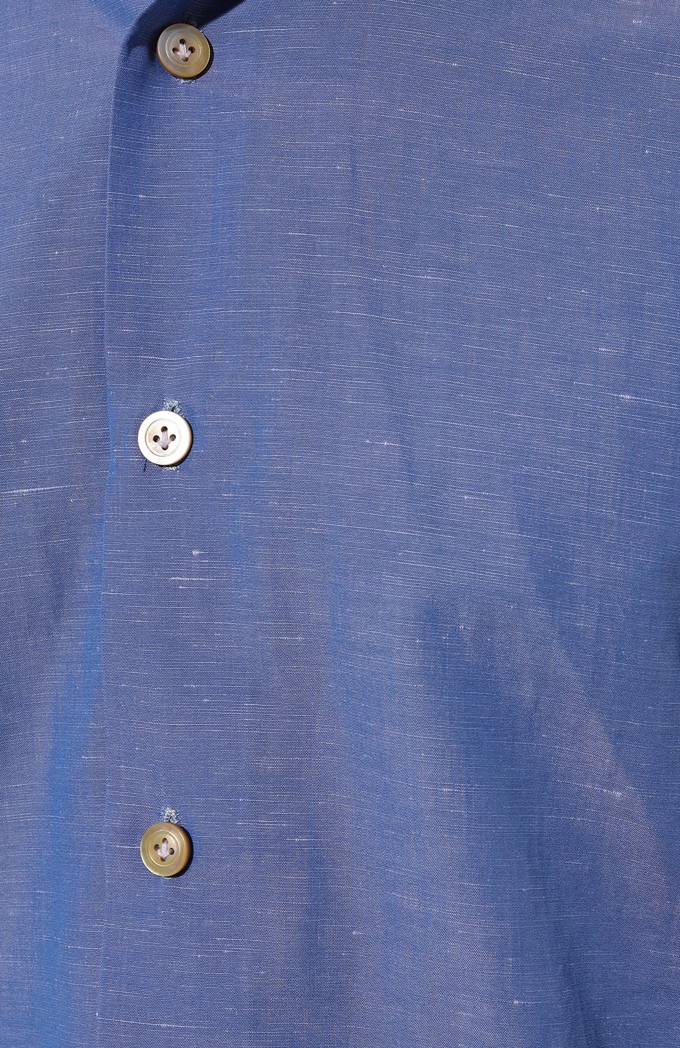 Сорочка из хлопка и льна KITON, арт. UCIH06609, фото 5