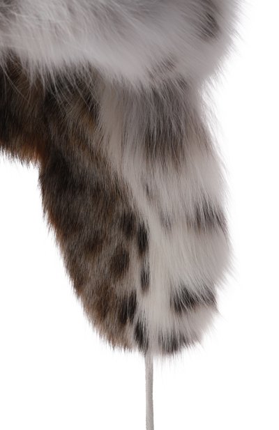 Меховая шапка-ушанка из норки и рыси VICTORIA KUSENKOVA, арт. 091706001094, фото 3