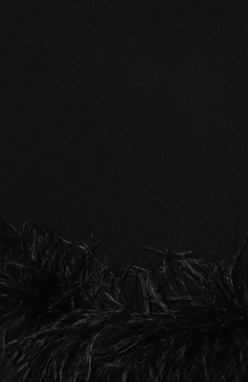 Юбка с отделкой перьями ALINE черного цвета по цене 25000 руб., арт. AL140601-2, фото 5 Юбка с отделкой перьями ALINE, арт. AL140601-2, фото 5