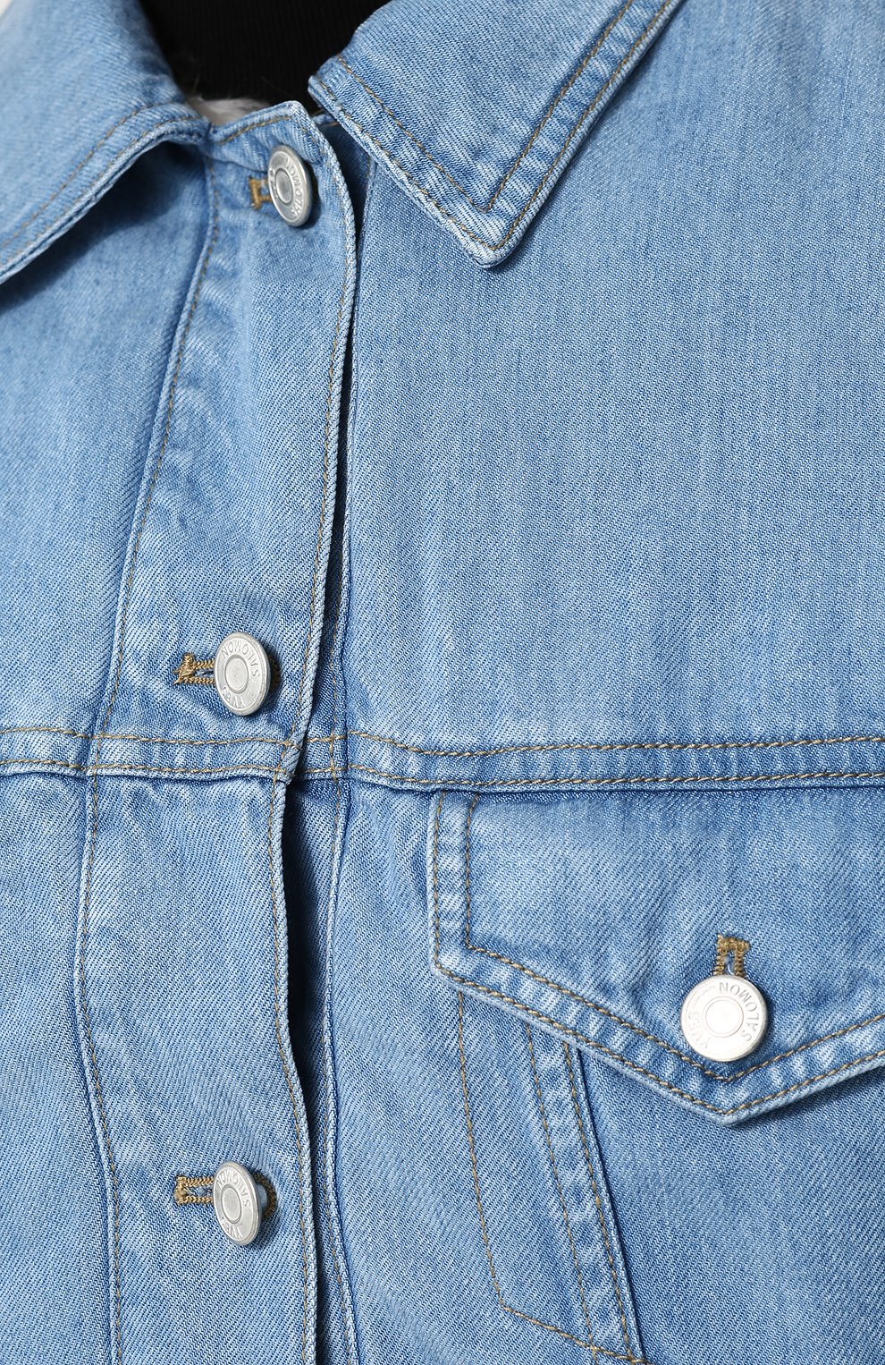 Джинсовый жилет свободного кроя с подкладкой из меха бобра YS ARMY PARIS, арт. 8EFG01467D52W, фото 5