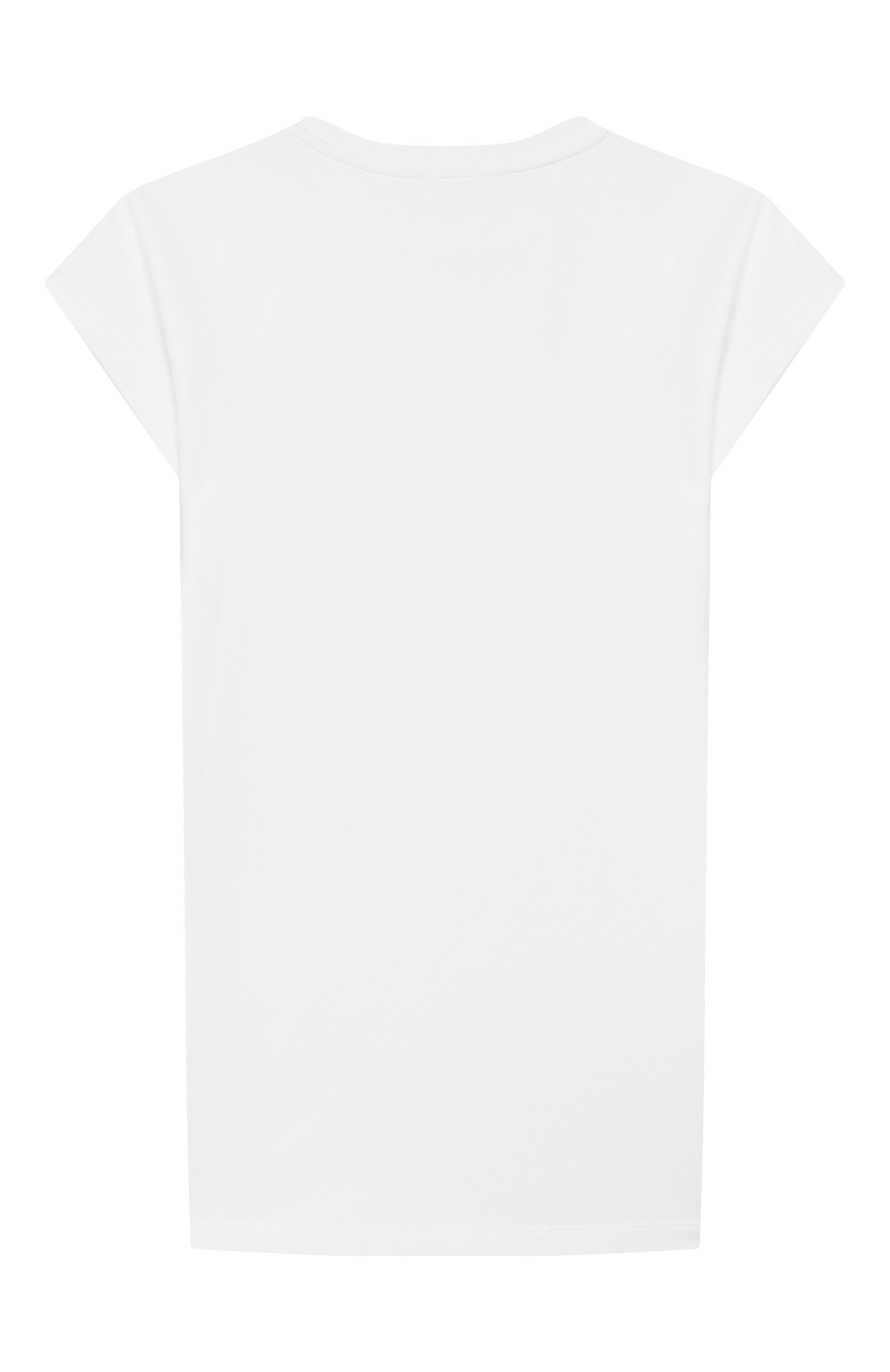 Хлопковое платье MOSCHINO белого цвета по цене 16450 руб., арт. HAV0EA/LDA25, фото 2 Хлопковое платье MOSCHINO, арт. HAV0EA/LDA25, фото 2