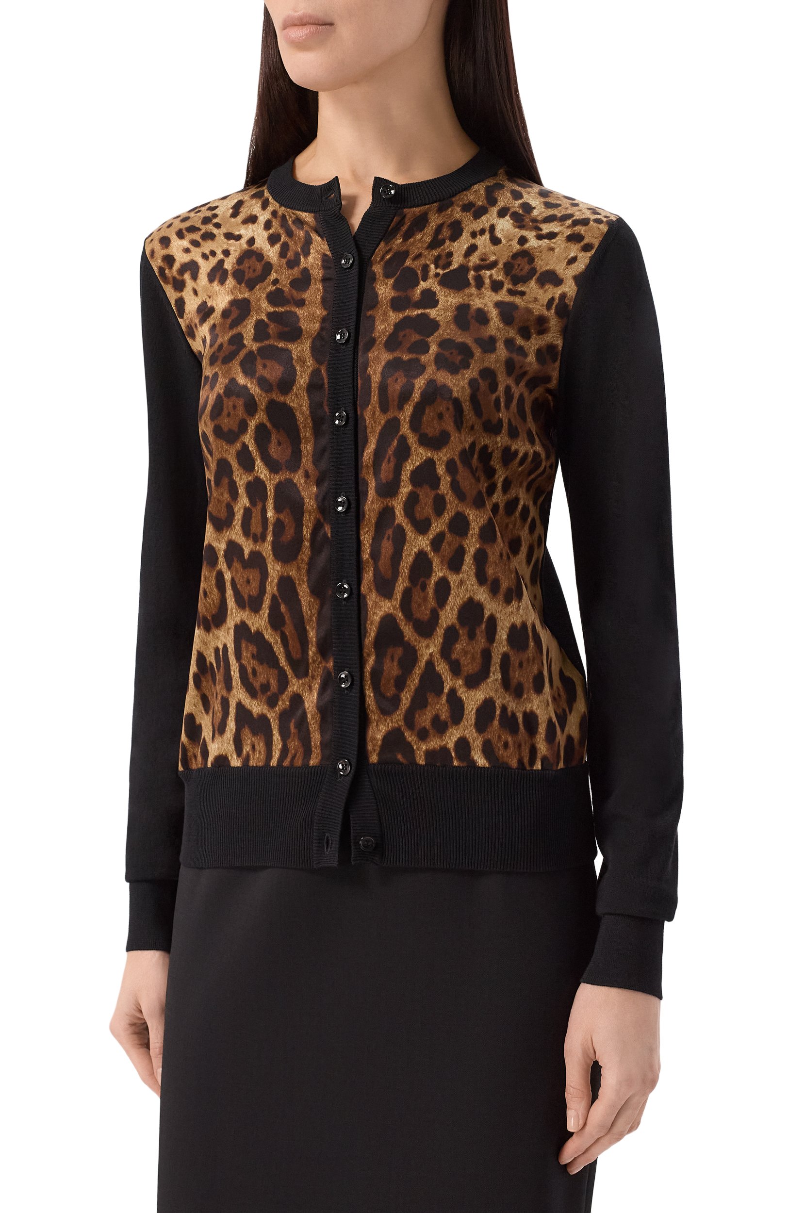 Комбинированный кардиган DOLCE & GABBANA, арт. FXV09T/JGMGS, фото 3
