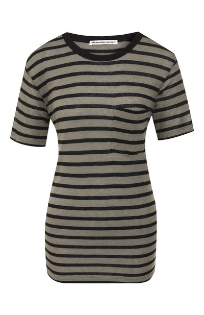 Женская футболка из смеси вискозы и льна ALEXANDERWANG.T, арт. 4CC2191037