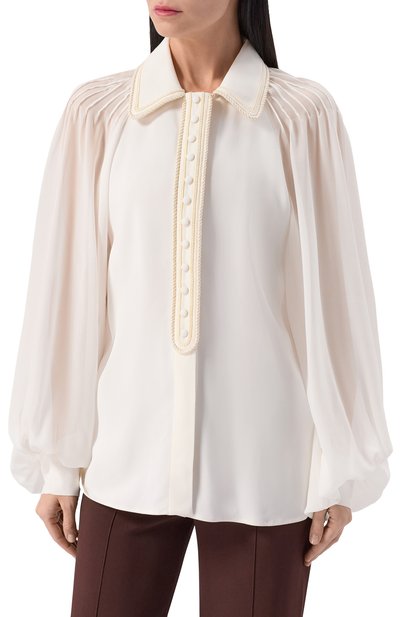 Блузка из вискозы и шелка ELIE SAAB, арт. SH132EF25CD020, фото 3