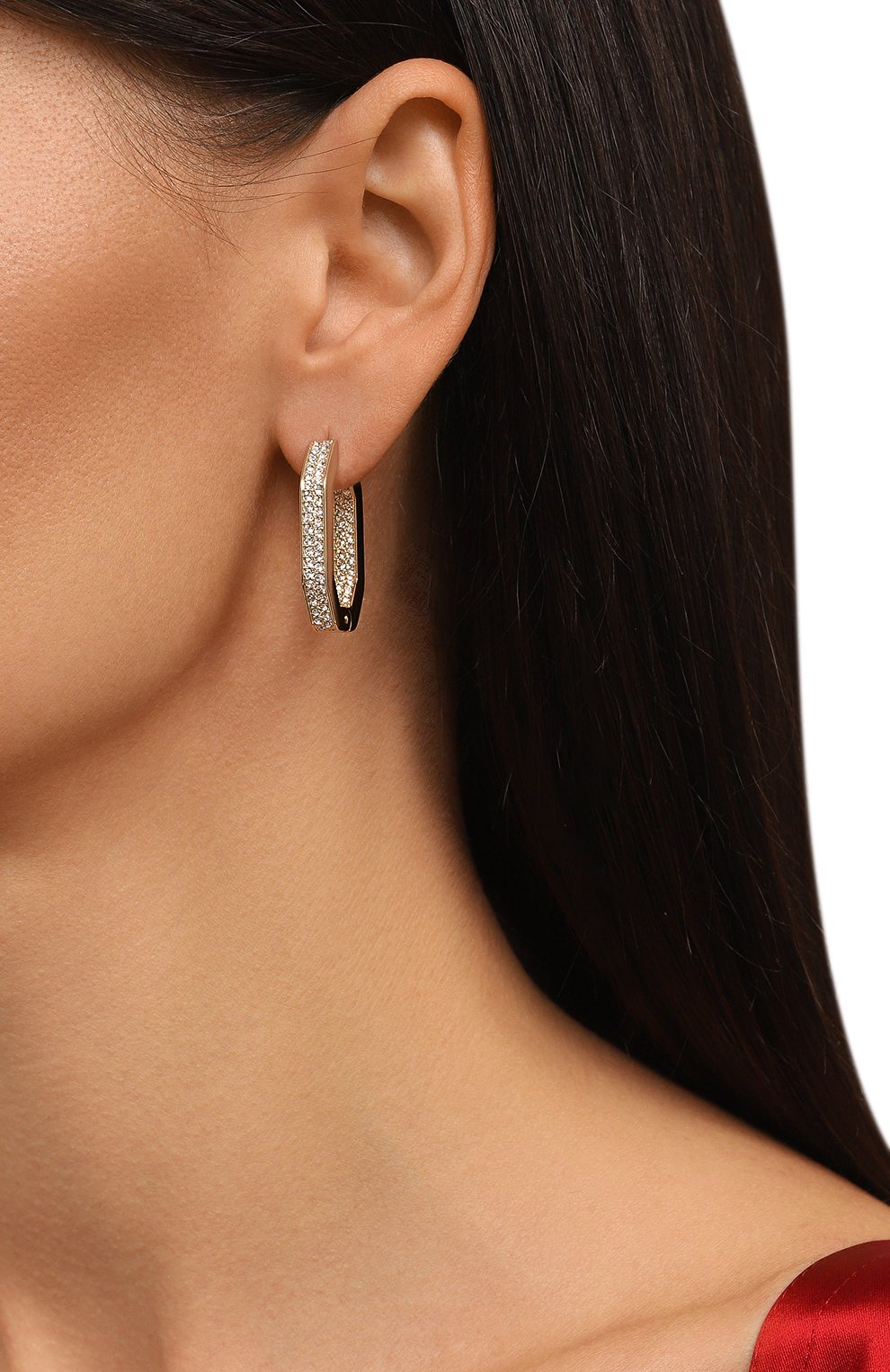 Серьги dextera SWAROVSKI золотого цвета по цене 27000 руб., арт. 5639098, фото 2 Серьги dextera SWAROVSKI, арт. 5639098, фото 2