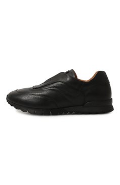 Мужские кожаные кроссовки KITON черного цвета, арт. USSA107N0109803 | Фото 4 (Региональные ограничения белый список (Axapta Mercury): Не проставлено; Нос: Не проставлено; Стили: Клас�сический; Материал утеплителя: Без утеплителя; Материал внешний: Натуральная кожа; Материал внутренний: Натуральная кожа; Подошва: Плоская; Кросс-КТ: Низкие)