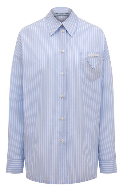 Женская хлопковая рубашка PRADA, арт. P431F-1ZRT-F0076-212