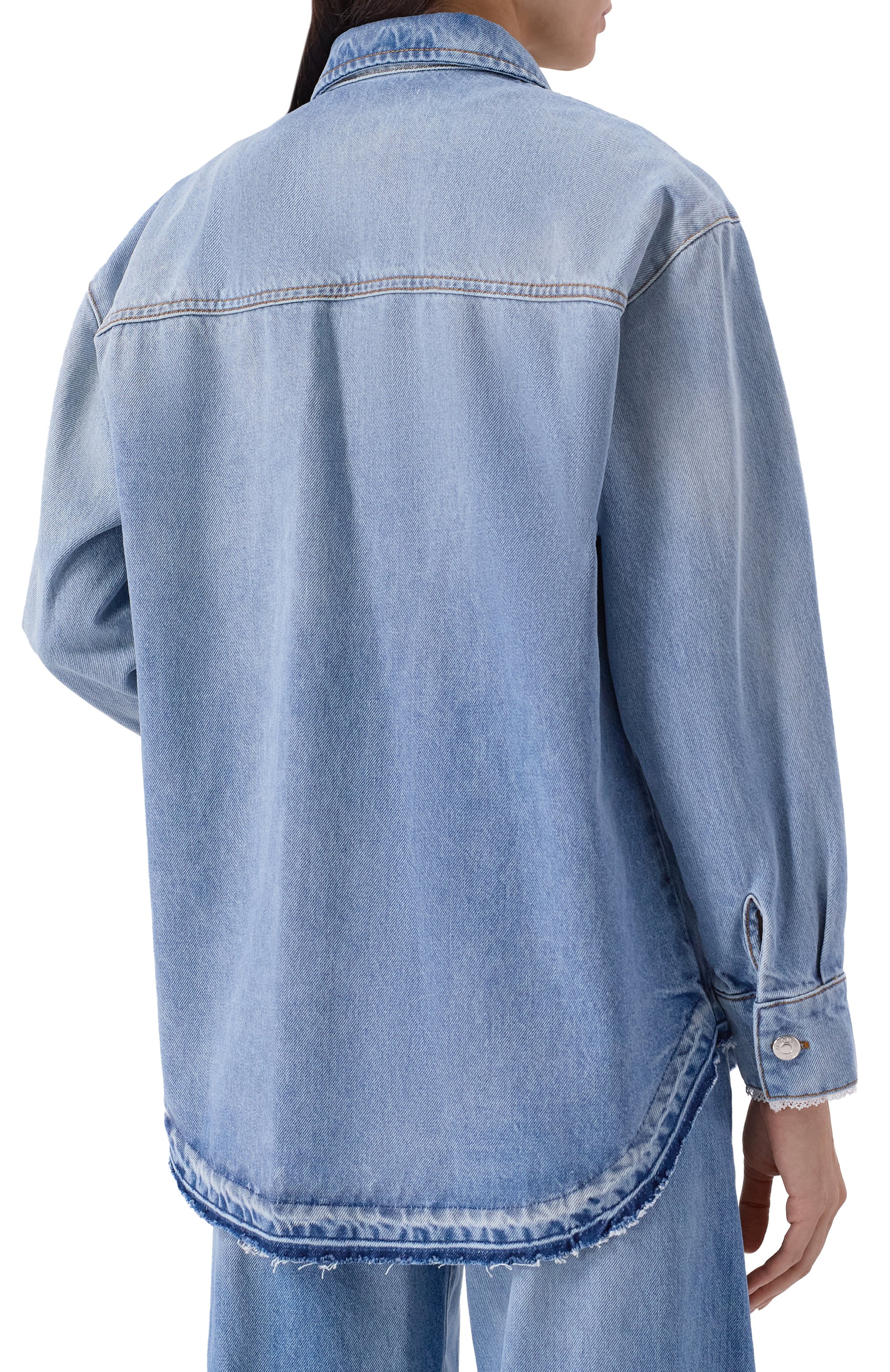 Джинсовая рубашка MSGM, арт. 4041MDE231L/267279, фото 4